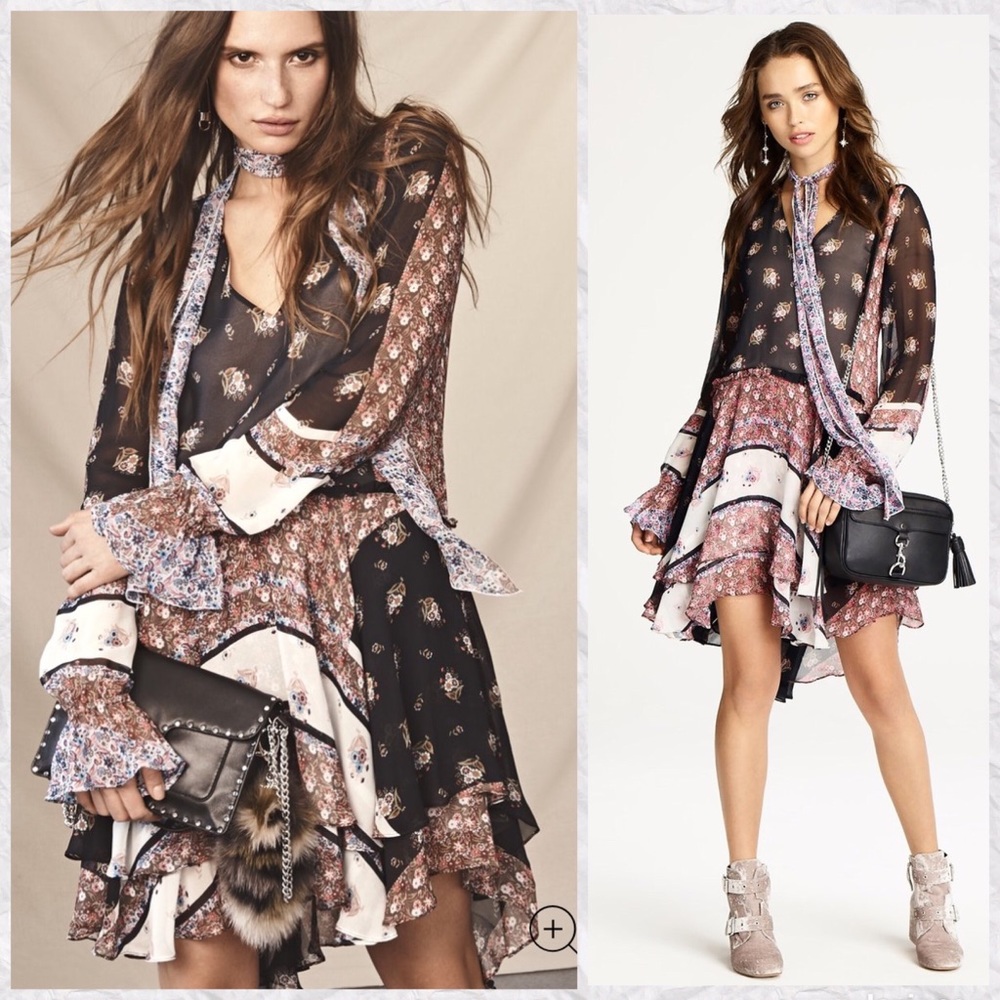 Reserved Rebecca Minkoff Fiona Floral Tiered Dress